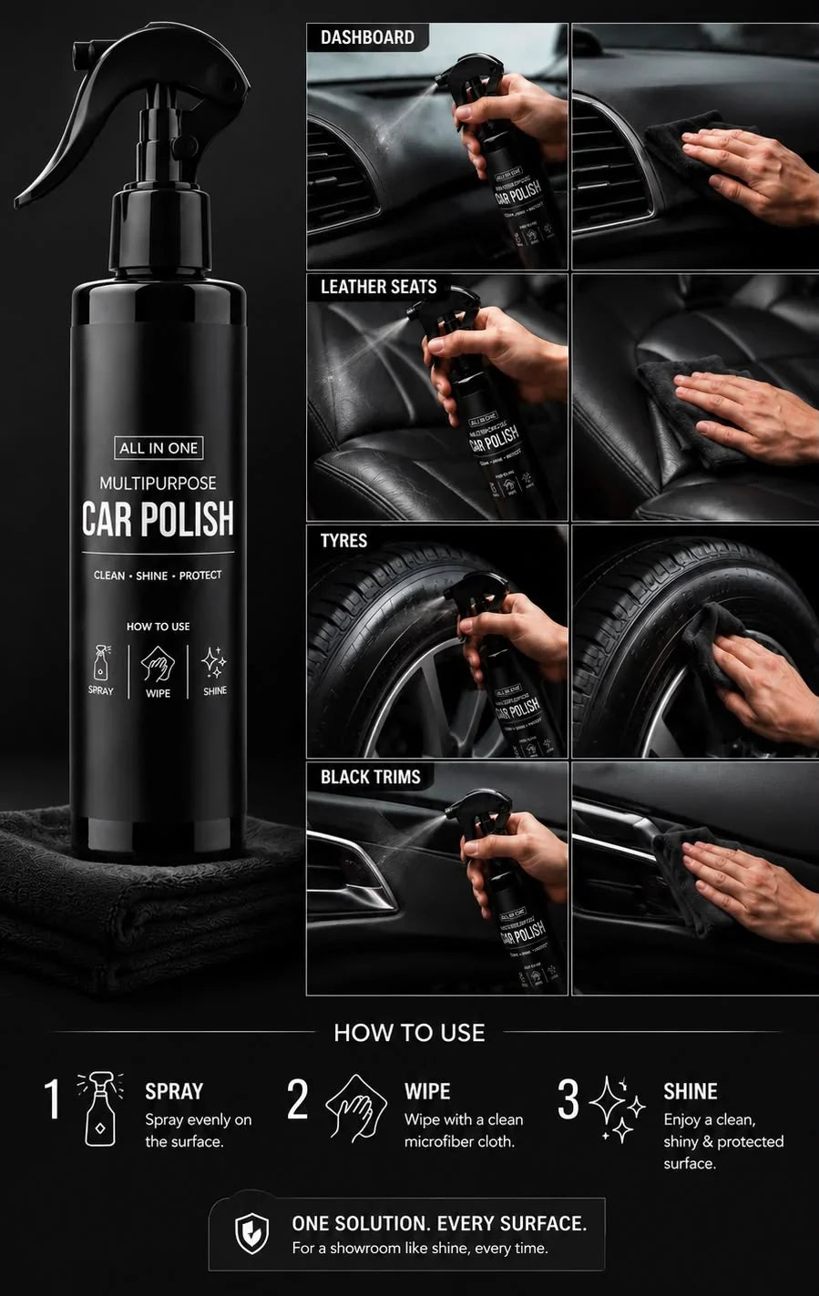 Multi-Purpose Car Polish - Pack of 2