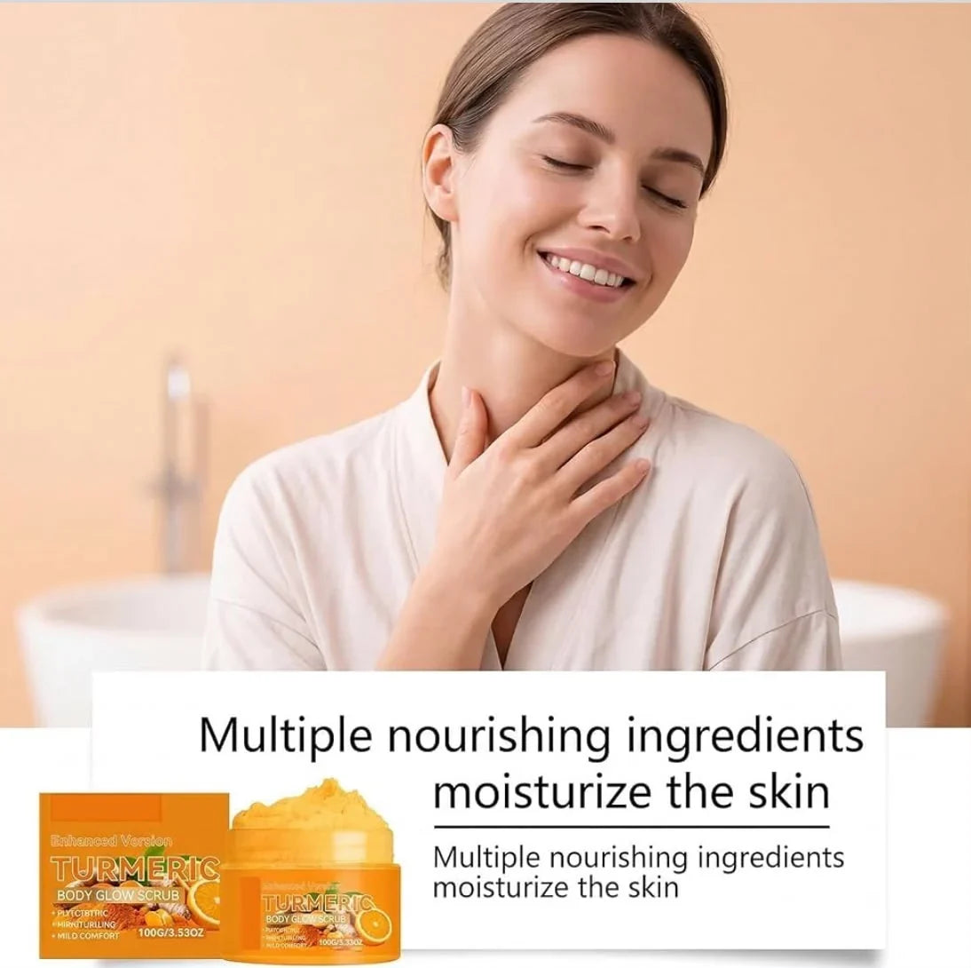 Turmeric Body Glow Scrub | Moisturizing Body Polish For Skin Care - 100gm