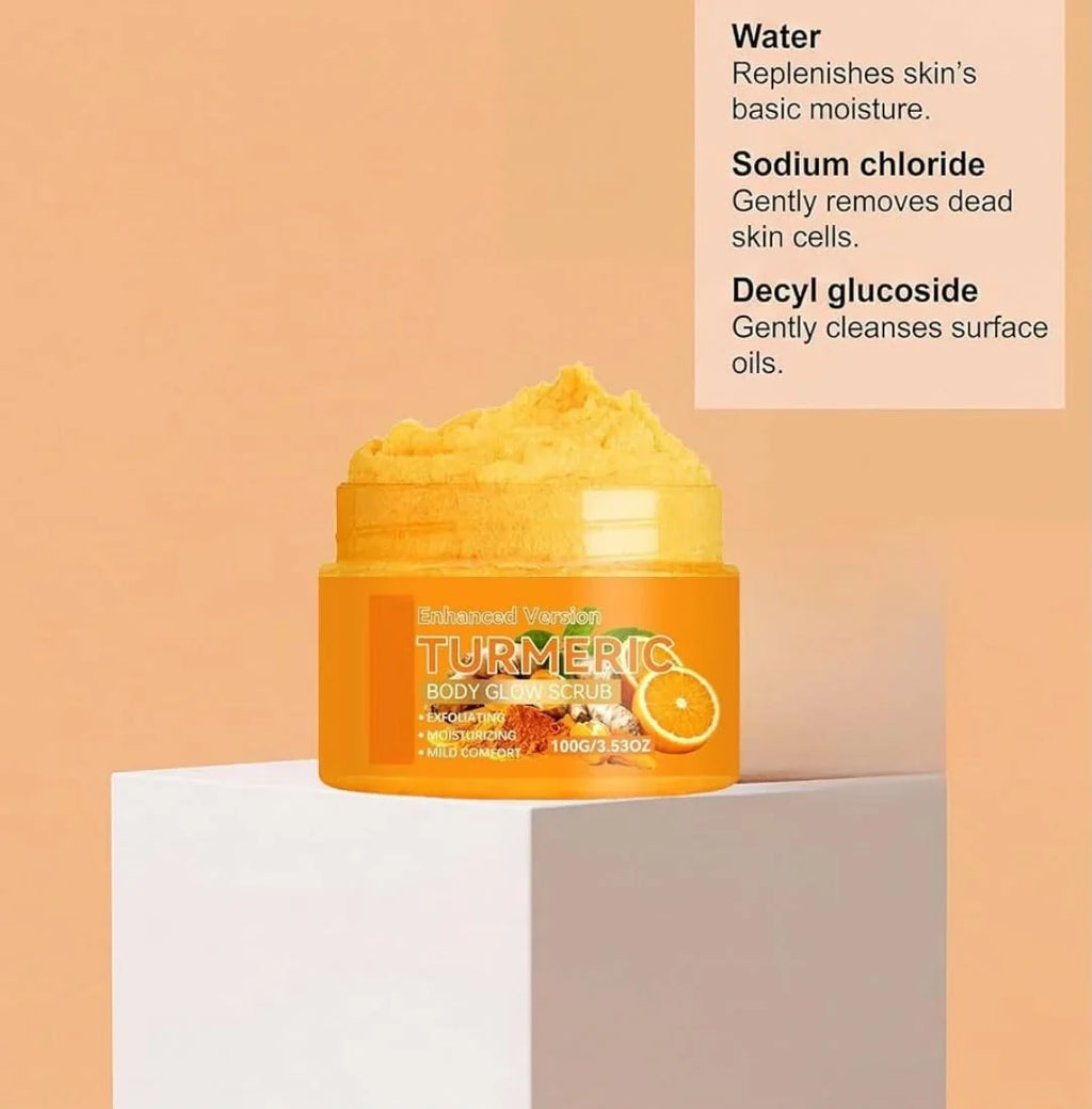 Turmeric Body Glow Scrub | Moisturizing Body Polish For Skin Care - 100gm