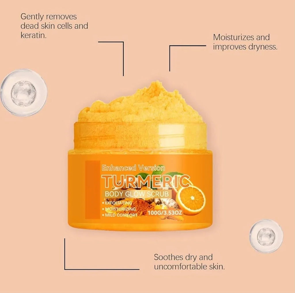 Turmeric Body Glow Scrub | Moisturizing Body Polish For Skin Care - 100gm