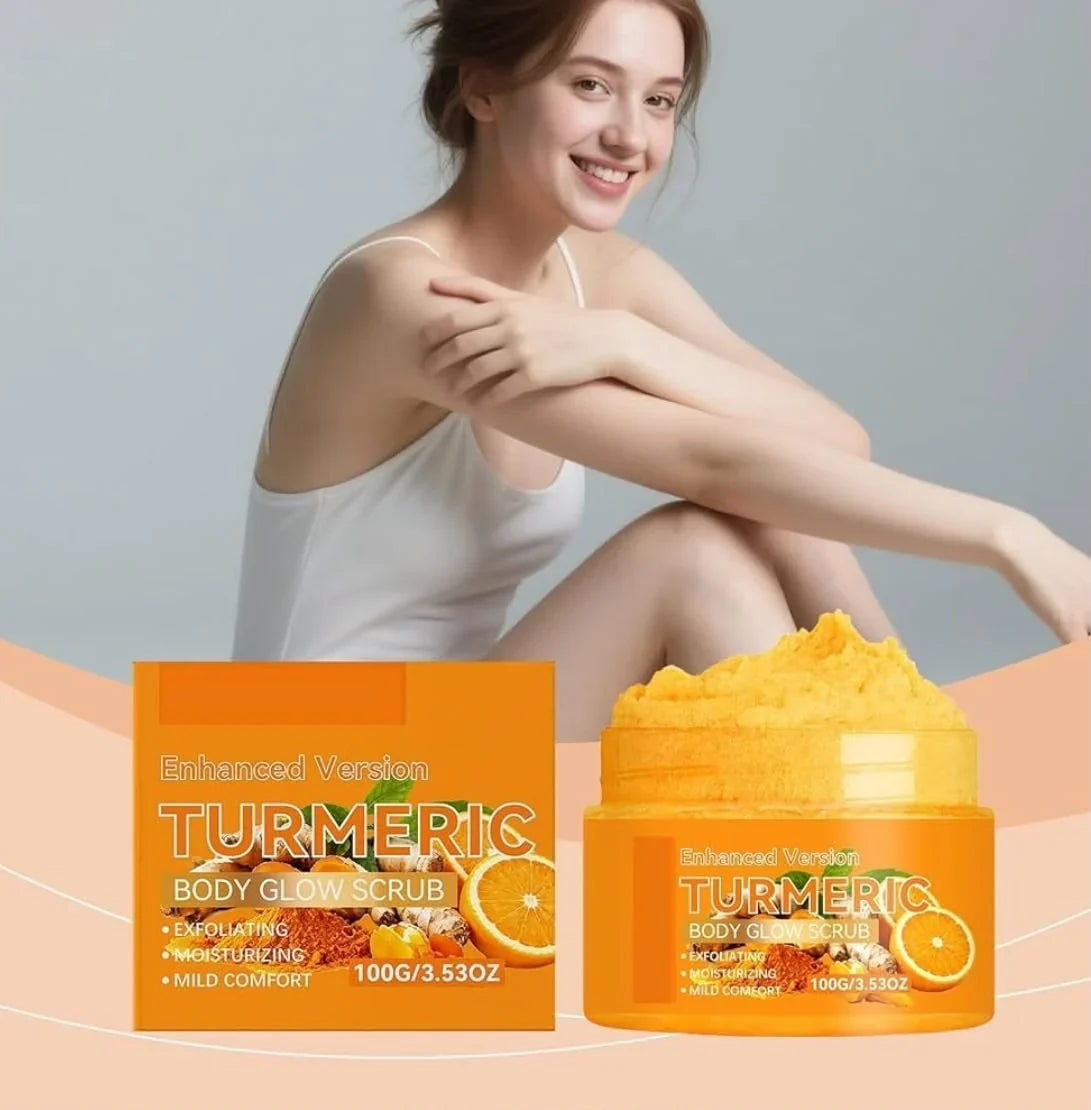 Turmeric Body Glow Scrub | Moisturizing Body Polish For Skin Care - 100gm