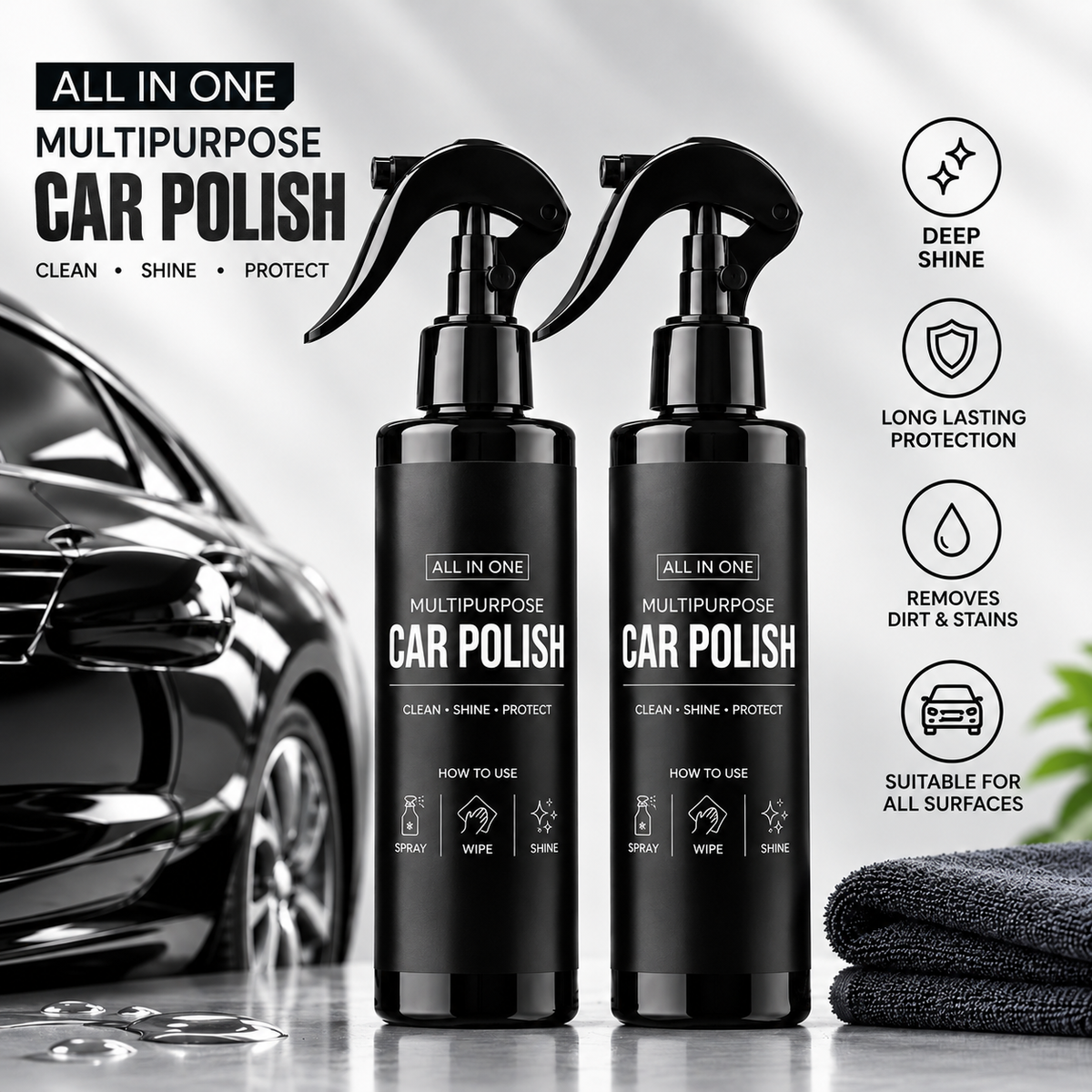Multi-Purpose Car Polish - Pack of 2