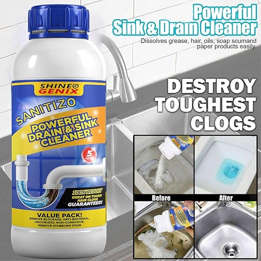 Sanitizo Drain Cleaner Powder - Buy One Get 3 Free