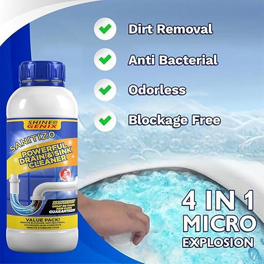 Sanitizo Drain Cleaner Powder - Buy One Get 3 Free